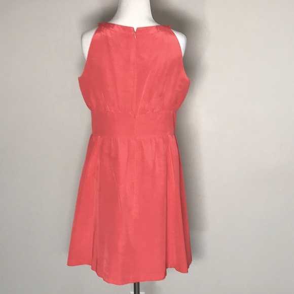Coren Moore Women’s Coral Orange Halter Midi Dress Size 8 - Picture 7 of 7